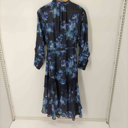 リリーブラウン Lily Brown 大花柄フリンジワンピース レディース ONE SIZE