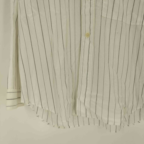 エムエイチエル MHL. GRAPHIC COTTON STRIPE SHIRT メンズ JPN:L