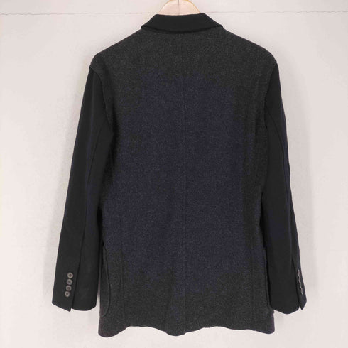 ランバン LANVIN MADE IN ROMANIA 切替フェルトテーラードジャケット メンズ JPN:44