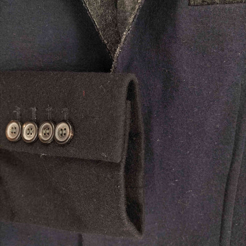 ランバン LANVIN MADE IN ROMANIA 切替フェルトテーラードジャケット メンズ JPN:44