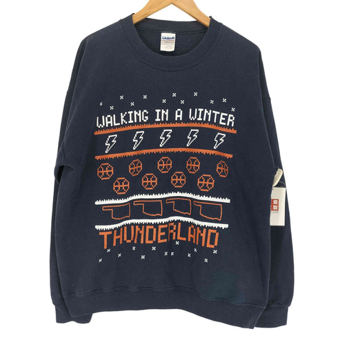 ギルダン GILDAN 00s フロントプリントL/S スウェット メンズ JPN:L