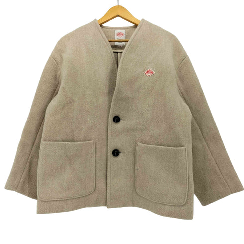 ダントン DANTON ノーカラーVネックモッサージャケット レディース FR:36