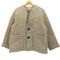 ダントン DANTON ノーカラーVネックモッサージャケット レディース FR:36