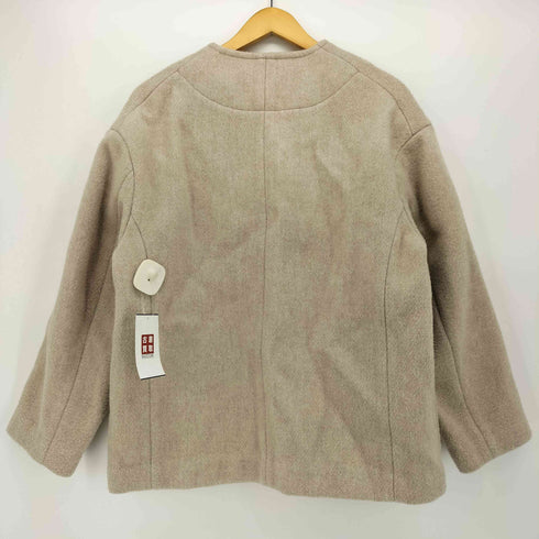 ダントン DANTON ノーカラーVネックモッサージャケット レディース FR:36