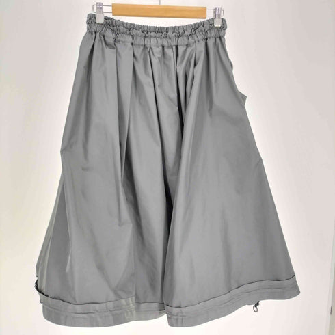 レギュレーションヨウジヤマモト REGULATION Yohji Yamamoto 25SS PE TWILL R-VOLUME SKT ツイル ボリューム スカート レディース JPN:2