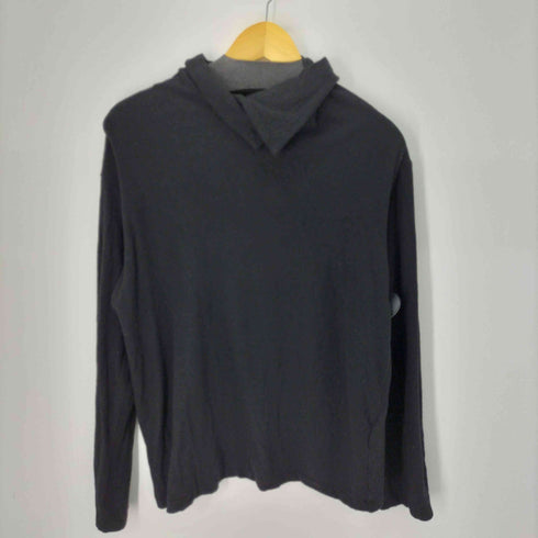 ヨウジヤマモトプールオム Yohji Yamamoto POUR HOMME WOOL AIR PLAIN STITCH REGULAR LAYERED COLLAR TURTLE レイヤードデザインタートルネック メンズ JPN:3