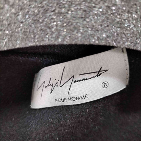 ヨウジヤマモトプールオム Yohji Yamamoto POUR HOMME WOOL AIR PLAIN STITCH REGULAR LAYERED COLLAR TURTLE レイヤードデザインタートルネック メンズ JPN:3