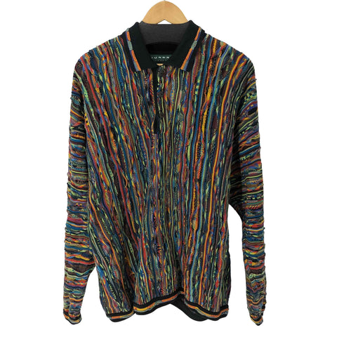ツンドラ tundra カナダ製 3Dニットポロシャツ メンズ import:XL
