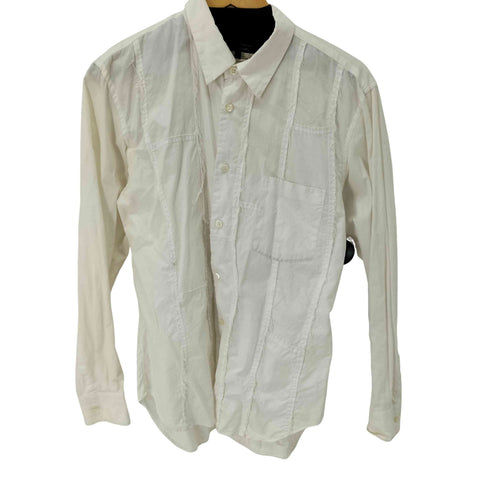 コムデギャルソンオムドゥ COMME des GARCONS HOMME DEUX 21SS パッチワーク ツギハギL/Sシャツ メンズ JPN:S