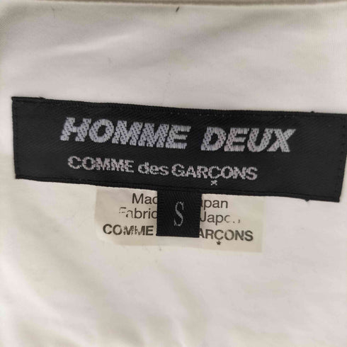コムデギャルソンオムドゥ COMME des GARCONS HOMME DEUX 21SS パッチワーク ツギハギL/Sシャツ メンズ JPN:S