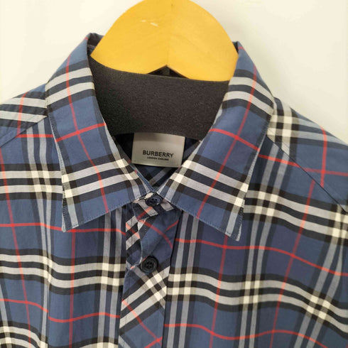 バーバリーロンドン BURBERRY LONDON TBロゴ刺繍 ノバチェックL/Sシャツ メンズ import:S
