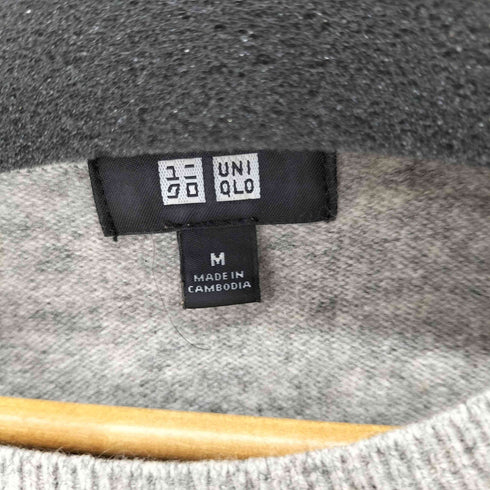 ユニクロ UNIQLO カシミヤクルーネックセーター メンズ JPN:M