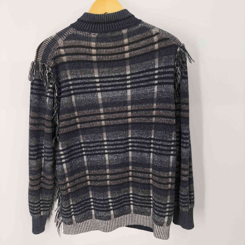 MAISON FLANEUR イタリア製 フリンジニットカーディガン メンズ EUR:46