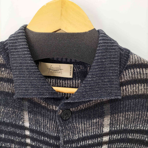 MAISON FLANEUR イタリア製 フリンジニットカーディガン メンズ EUR:46