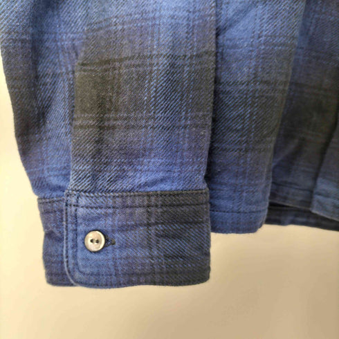 エイトジー EIGHT-G 9oz HEAVY OMBRE CHACK OPEN COLLAR SHIRTS メンズ JPN:M