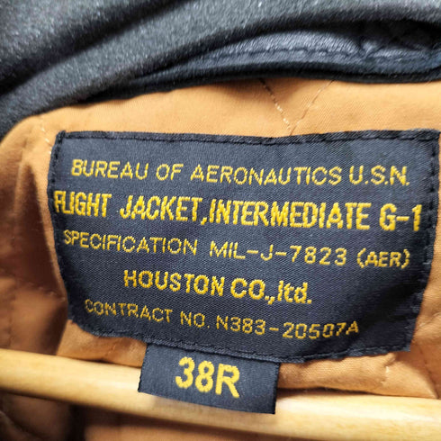 ヒューストン HOUSTON G-1 フライトジャケット MIL-J-7823 メンズ 38R