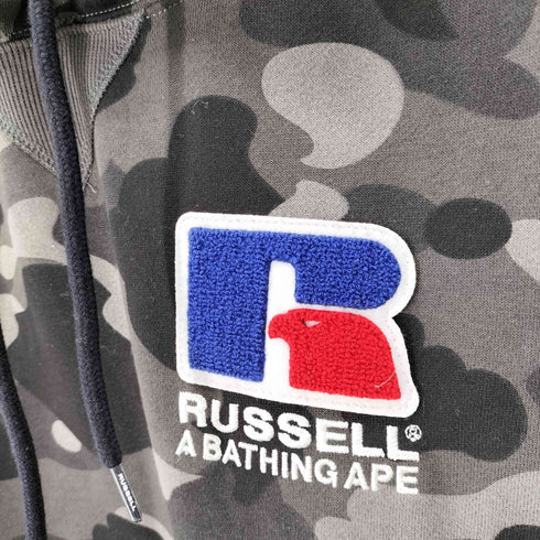 アベイシングエイプ A BATHING APE COLOR CAMO COLLEGE PULLOVER HOODIE メンズ JPN:M