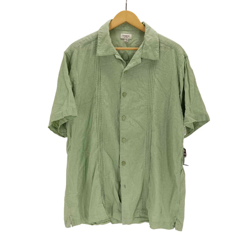 ハガークロージング HAGGAR リネン混 キューバシャツ メンズ import:XL