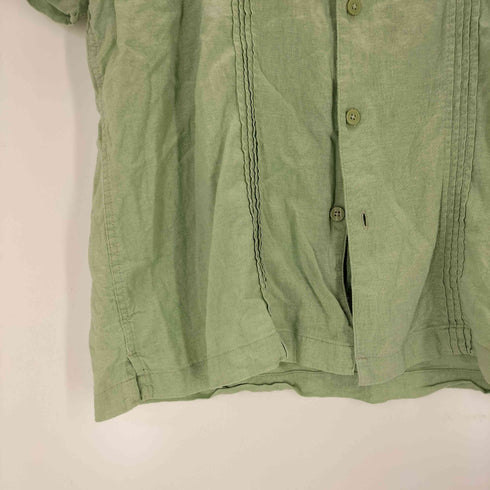 ハガークロージング HAGGAR リネン混 キューバシャツ メンズ import:XL