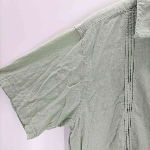 ハガークロージング HAGGAR リネン混 キューバシャツ メンズ import:XL