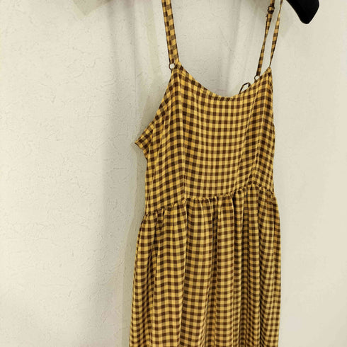 ダブルクローゼット w closet ギンガムフリルティアードキャミワンピース レディース FREE