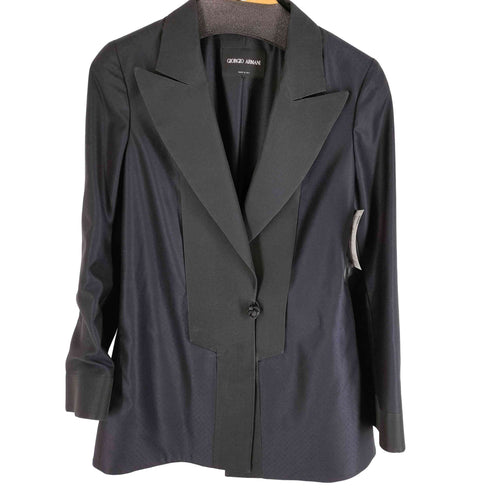 ジョルジオアルマーニ Giorgio Armani イタリア製 切り替え 1B テーラードジャケット タキシード メンズ 38