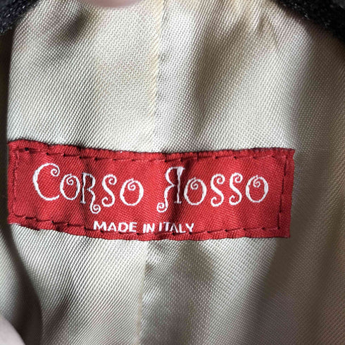 CORSO ROSSO イタリア製 シープレザー ステンカラーコート レディース