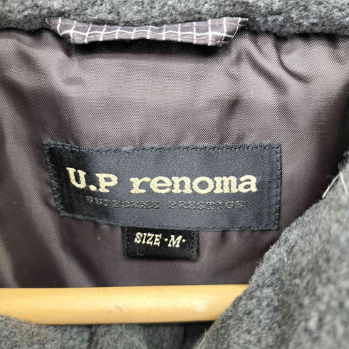 ユーピーレノマ U.P renoma チェック柄 ダウンジャケット メンズ JPN:M