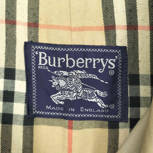 バーバリーズ BURBERRYS MADE IN ENGLAND 裏地ノバチェックステンカラーコート メンズ