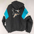 スターター STARTER 90S ナイロン中綿アノラックジャケット SHARKS メンズ import:L