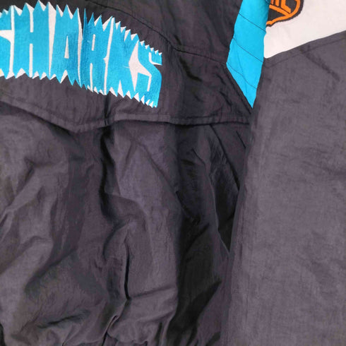 スターター STARTER 90S ナイロン中綿アノラックジャケット SHARKS メンズ import:L