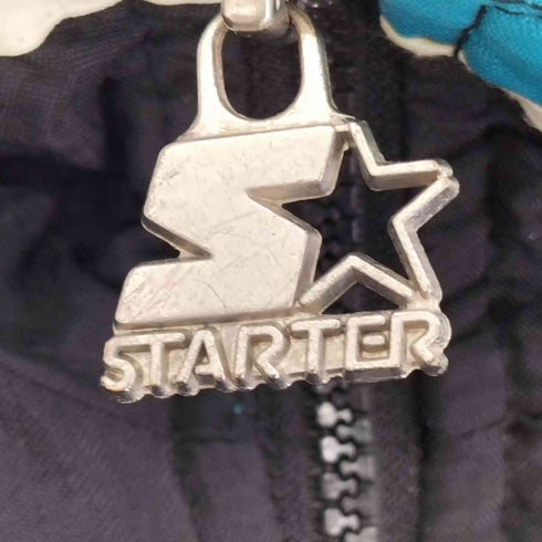 スターター STARTER 90S ナイロン中綿アノラックジャケット SHARKS メンズ import:L