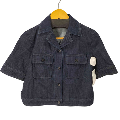セオリー theory Classic Denim SS Boxy Patch JK クラシック デニムジャケット レディース p