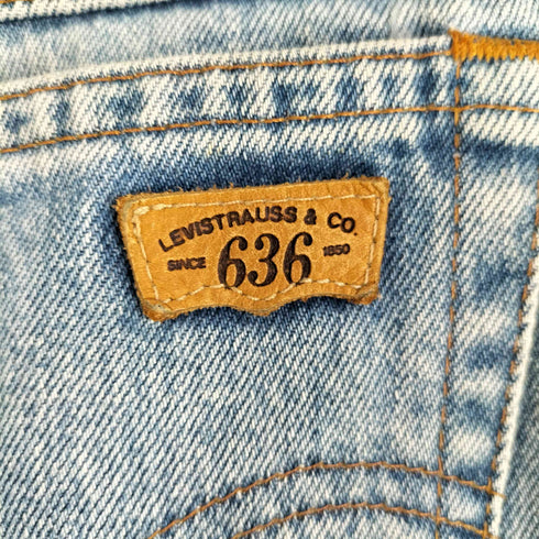リーバイス Levis 1989年10月製 636-0217 シルバータブ 636 ストレートデニムパンツ メンズ 34×31