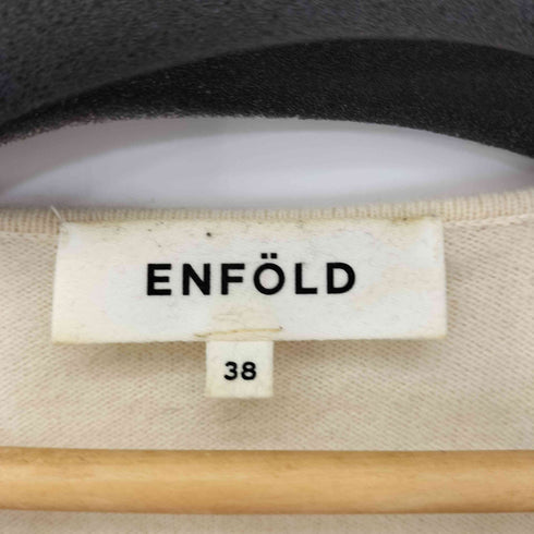 エンフォルド ENFOLD 18SS ミドルウールVネックプルオーバー レディース 38