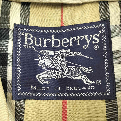 バーバリーズ BURBERRYS イングランド製 裏地ノバチェック ステンカラーコート メンズ