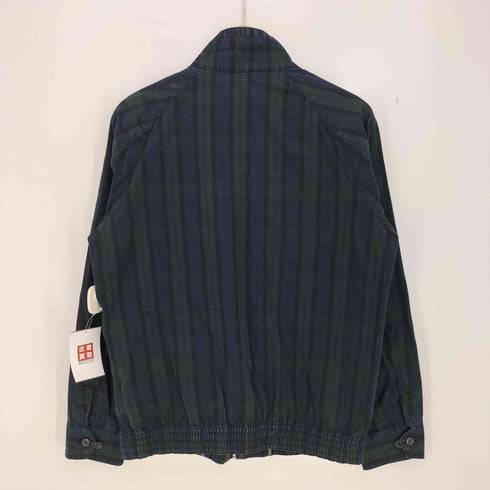 ランズエンド LANDS END ブラックウォッチ スタンドカラー ラグランスウィングトップ メンズ JPN:M
