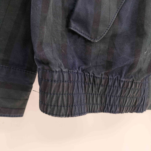 ランズエンド LANDS END ブラックウォッチ スタンドカラー ラグランスウィングトップ メンズ JPN:M