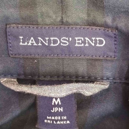 ランズエンド LANDS END ブラックウォッチ スタンドカラー ラグランスウィングトップ メンズ JPN:M
