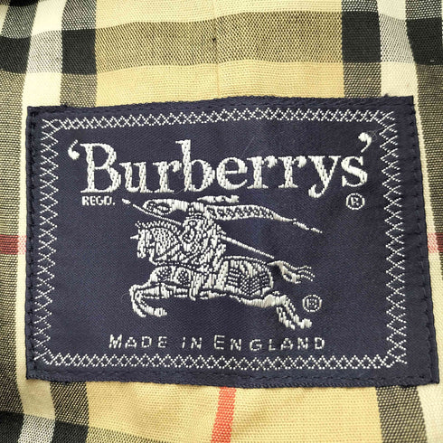 バーバリーズ BURBERRYS イングランド製 裏地ノバチェック ステンカラーコート メンズ