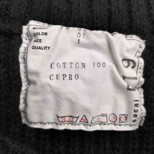 サカイ Sacai ブローチデザインボリュームネックニットワンピース レディース 1