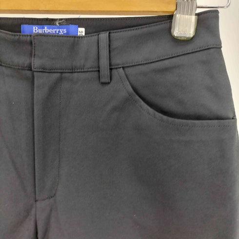 バーバリーブルーレーベル BURBERRY BLUE LABEL アセテート ポリ スリム ストレート パンツ レディース 36