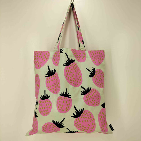 マリメッコ marimekko ファブリックトートバッグ イチゴ柄 レディース