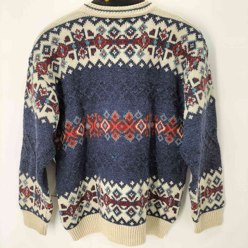 チャップスラルフローレン CHAPS RALPH LAUREN 80S ノルディック 総柄クルーネックニット メンズ JPN:L