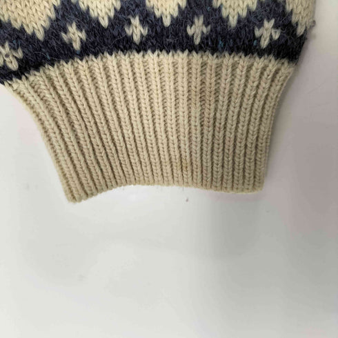 チャップスラルフローレン CHAPS RALPH LAUREN 80S ノルディック 総柄クルーネックニット メンズ JPN:L