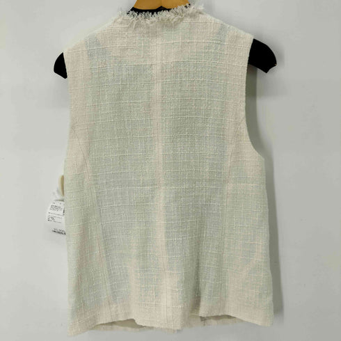 ユナイテッドアローズグリーンレーベルリラクシング UNITED ARROWS green label relaxing 23SS ツイードフリンジポケットベスト レディース