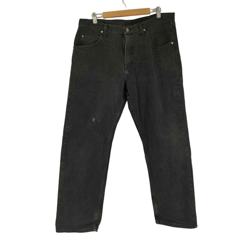 ラングラー Wrangler ブラックデニム テーパードデニムパンツ メンズ 36×33