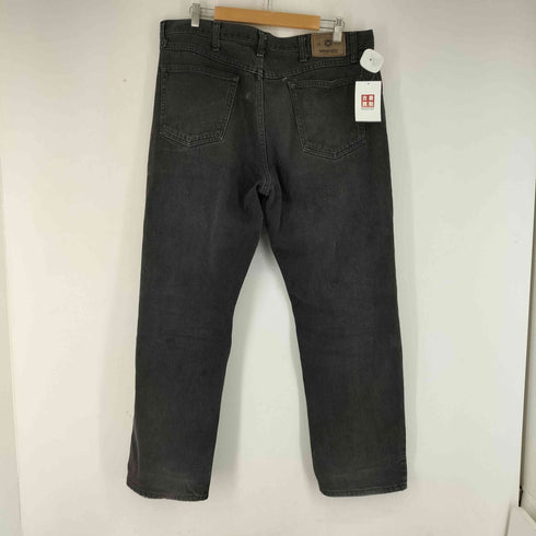 ラングラー Wrangler ブラックデニム テーパードデニムパンツ メンズ 36×33