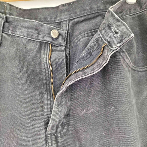 ラングラー Wrangler ブラックデニム テーパードデニムパンツ メンズ 36×33