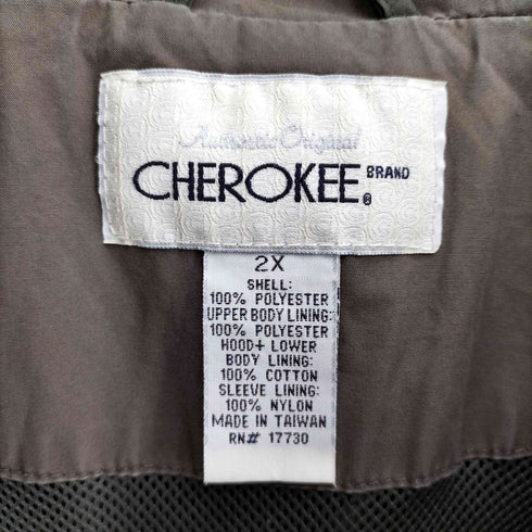 チェロキー Cherokee 90S ダブルジップ ポリ マウンテン パーカー ビッグサイズ ユニセックス メンズ 2X